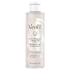 Gillette Venus 2-in-1 Cleanser + Shave Gel, 6.42 fl oz