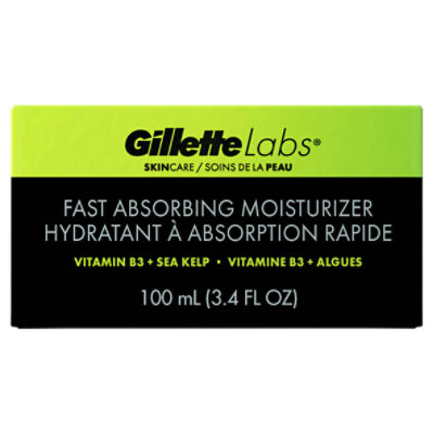 GilletteLabs Fast Absorbing Moisturizer, 3.4 fl oz
