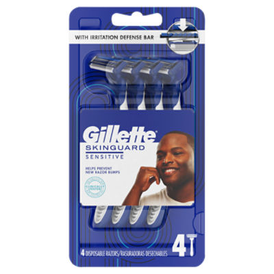 Gillette SkinGuard Disposable Razors for Men, 4 Count