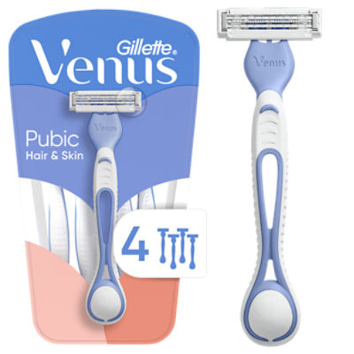 Gillette Venus for Pubic Hair & Skin Women's Disposable Razors, 4ct, 4 Each