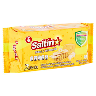 Nutresa Saltin Cheese Cracker with Artificial Butter Flavor, 2 count, 7.94 oz