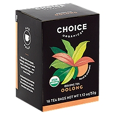Choice Organics Oolong, Tea Bags, 16 Each