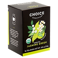 Choice Organics Jasmine Green Tea Bags, 16 count, 85 oz