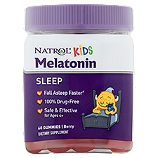 Natrol Kids Berry Melatonin Sleep Dietary Supplement, 60 count