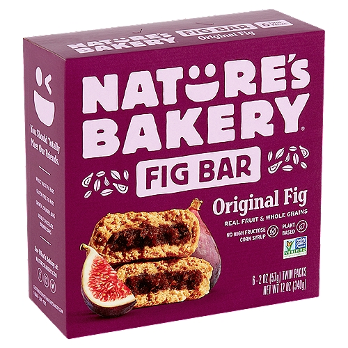 Nature's Bakery Original Fig Bar, 2 oz, 6 count