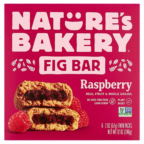 Nature's Bakery Raspberry Fig Bar, 2 oz, 6 count
We “Heart'' Figs!
This hunger-fighting superhero is our go-to fruit because it's not only delicious but also a source of fiber. Perfect for those moments when you need a fruit-fueled boost to get you through!

Wholesome baked in.