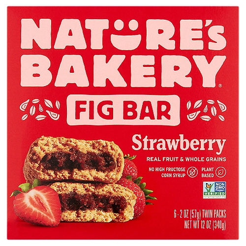 Nature's Bakery Strawberry Fig Bar, 2 oz, 6 count
We “Heart'' Figs!
This hunger-fighting superhero is our go-to fruit because it's not only delicious but also a source of fiber. Perfect for those moments when you need a fruit-fueled boost to get you through!

Wholesome baked in.