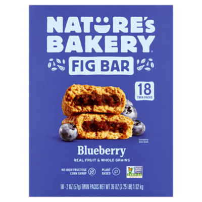 Nature's Bakery Blueberry Fig Bar, 2 oz, 18 count