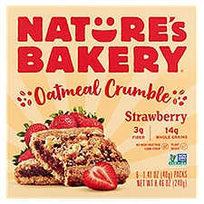 Nature's Bakery Strawberry Oatmeal Crumble, 1.41 oz, 6 count