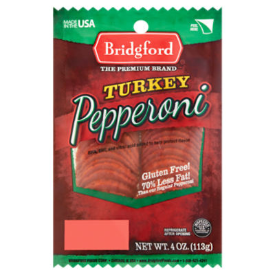 Bridgford Turkey Pepperoni, 4 oz