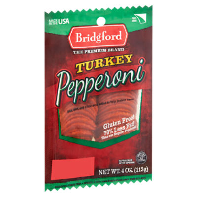 Bridgford Turkey Pepperoni, 4 oz