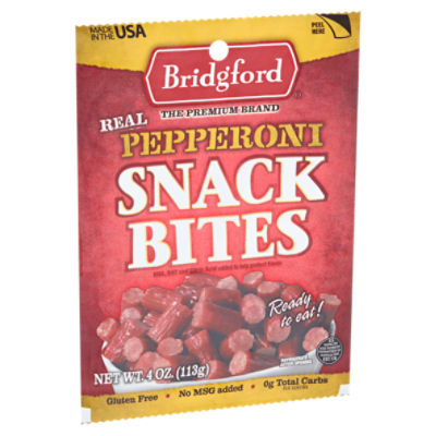 Bridgford Real Pepperoni Snack Bites, 4 oz