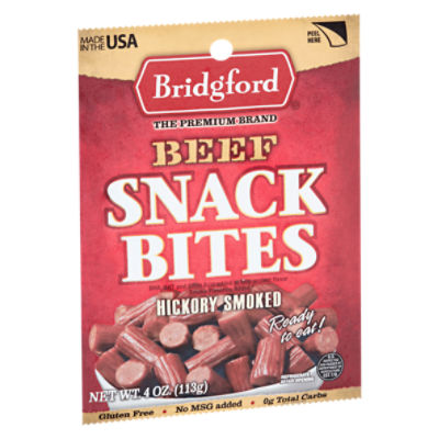 Bridgford Hickory Smoked Beef Snack Bites, 4 oz