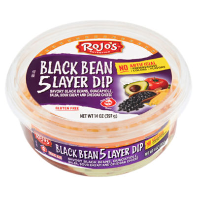 Rojo's Black Bean 5 Layer, Dip
