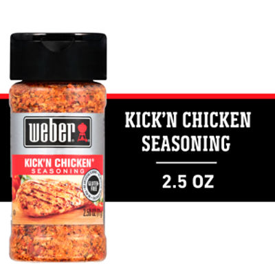 Weber Kick'n Chicken Grilling Seasoning, 2.5 oz, 2.5 Ounce