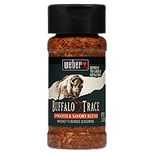 Weber Buffalo & Trace Smooth & Savory Blend Whiskey Flavored Seasoning, 3.5 oz, 3.5 Ounce