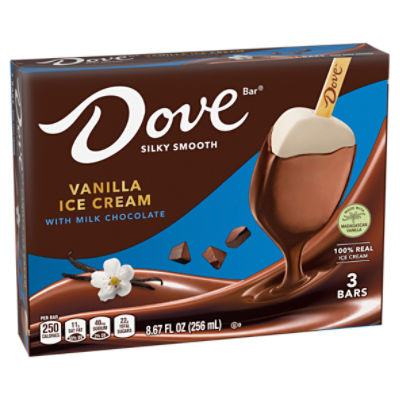 DOVE Vanilla Ice Cream with Milk Chocolate 3pk Fairway