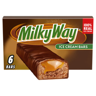 Milky Way Ice Cream Bars, 2 fl oz, 6 count