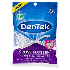 DenTek Cross Flosser Floss Picks, 75 count