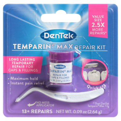 DenTek Temparin Max Repair Kit Value Size, 0.09 oz
