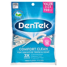 DenTek Comfort Clean Floss Picks Value Size, 150 count, 150 Each
