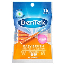 DenTek Fresh Mint Easy Brush Standard, Interdental Cleaners, 1 Each