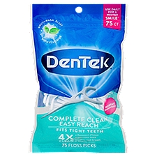 DenTek Complete Clean Easy Reach , Floss Picks, 1 Each