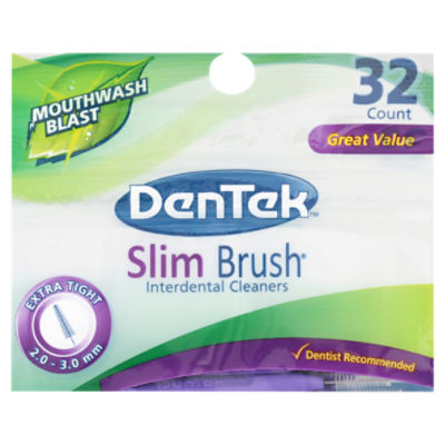 Dentek Dentek Slim Brush Cleaners, 32 Each (Pack of 4)