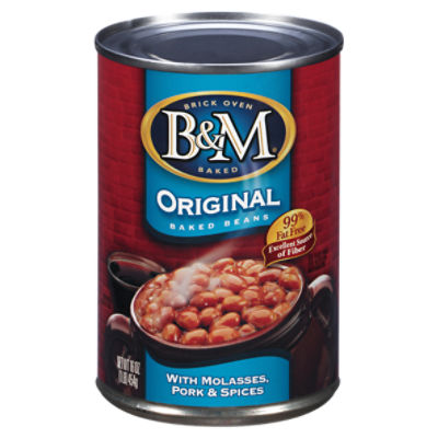 B M Original with Molasses Pork Spices Baked Beans 16 oz The