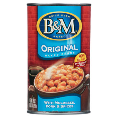 B&M Original with Molasses, Pork & Spices Baked Beans, 28 oz