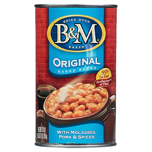 B&M Original with Molasses, Pork & Spices Baked Beans, 28 oz