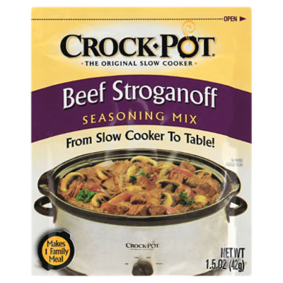 Crock Pot Beef Stroganoff Seasoning Mix, 1.5 oz