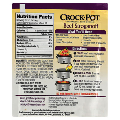 CrockPot Beef Stroganoff Seasoning Mix For Crockpots And, 59 OFF