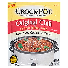 Crock Pot Original Chili, Seasoning Mix, 1.5 Ounce