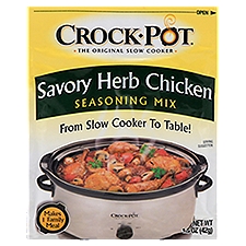 Crock-Pot Savory Herb Chicken , Seasoning Mix, 1.5 Ounce