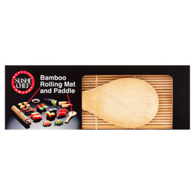 Baycliff Company Sushi Chef Bamboo Rolling Mat and Paddle