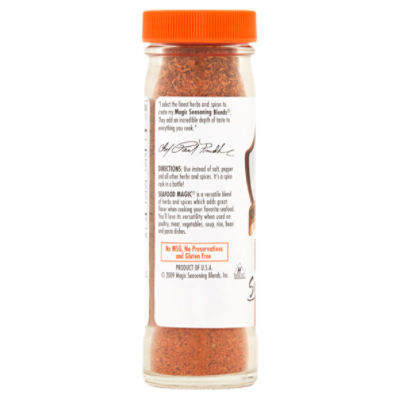 Magic Creole Seasoning Reduced Salt 24 oz. shaker - Magic Seasoning Blends