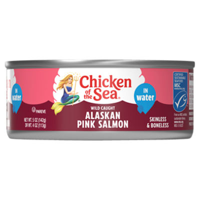 Chicken of the Sea Skinless & Boneless Alaskan Pink Salmon in Water, 5 oz