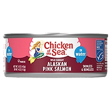 Chicken of the Sea Skinless Boneless Chunk Style Pink Salmon in Water, 5 oz