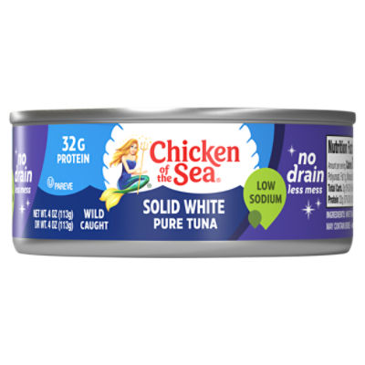 Chicken of the Sea Solid White Pure Tuna, 4 oz