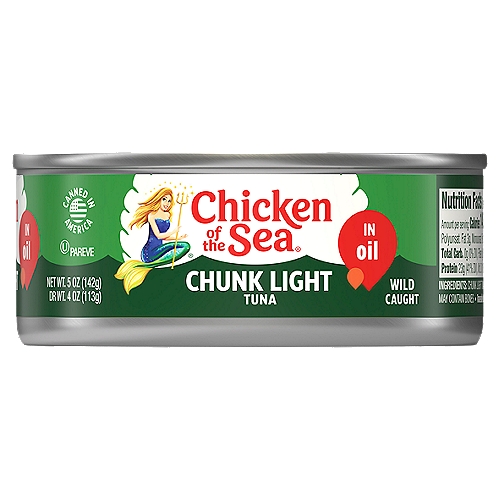 Chicken of the Sea Chunk Light Tuna in Oil, 5 oz