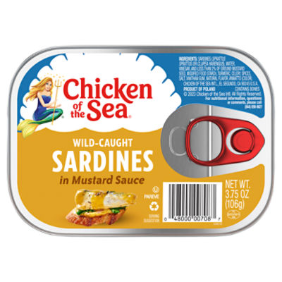 Chicken of the Sea Sardines in Mustard Sauce, 3.75 oz