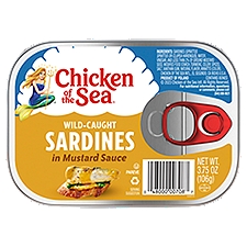 Chicken of the Sea Sardines in Mustard Sauce, 3.75 oz