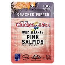 Chicken of the Sea Skinless and Boneless Cracked Pepper Wild-Caught Pink Salmon, 2.5 oz