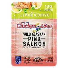 Chicken of the Sea Pink Salmon Skinless, Boneless Lemon & Chive, 2.5 Ounce