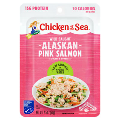Chicken of the Sea Skinless and Boneless Alaskan Pink Salmon, 2.5 oz