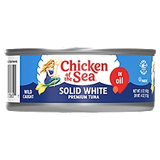 Chicken of the Sea Solid White in Oil, Albacore Tuna, 5 Ounce
