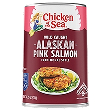 Chicken of the Sea Traditional Style Wild Caught Alaskan Pink Salmon, 14.75 oz, 14.75 Ounce