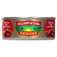 Genova Premium Yellowfin Tuna in Calabrian Chili Infused Olive Oil 5 oz