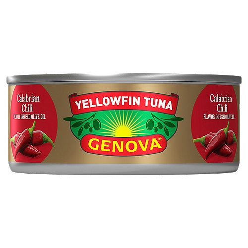Genova Premium Yellowfin Tuna in Calabrian Chili Infused Olive Oil 5 oz